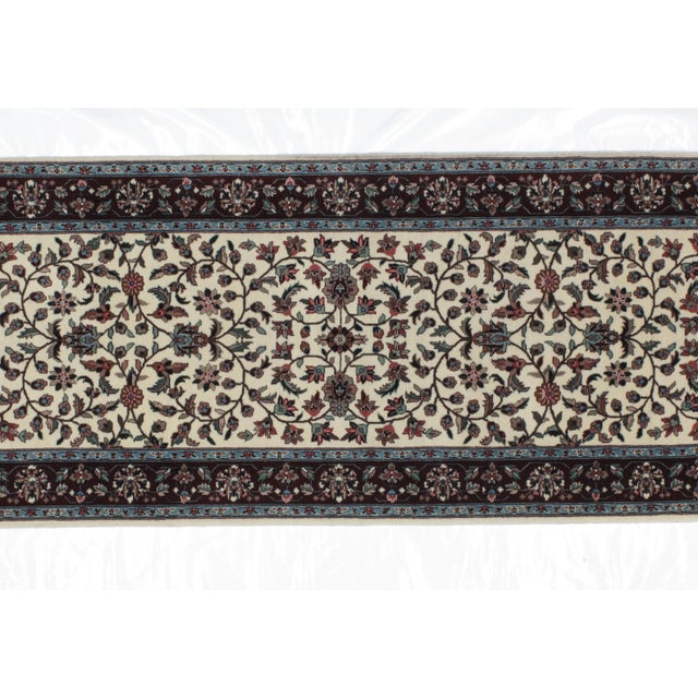 Persian Sino Persian Tabriz Runner - 2'6" X 12' For Sale - Image 3 of 5