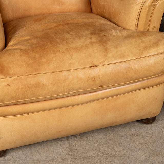 Vintage Italian Tan Leather Chairs by Poltrona Frau, 1970, Set of 2 For Sale - Image 14 of 18