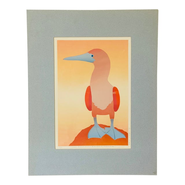1970s Pelican Bird Mixed Media Signed by Ecuadorian Artist For Sale