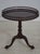 Age: Approx. 20 Years Old Details: Stately Homes Collection Tilt Top Brass Caster Feet Gallery Edge Dark Mahogany Finish...