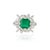 VR Jewels 18k Gold 2.85ct Square Emerald & 1.19ct Diamond Cocktail Ring Size 5- Heirloom Jewelry For Sale - Image 4 of 17