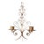 Large Vintage Italian Gilt Candle Sconce | Double Arm Wall Hanging Candle Holder For Sale