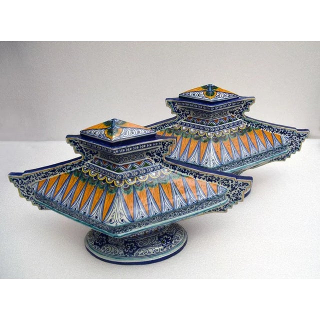 Large Ceramic Renaissance Style Lidded Pot by Paolo Zoli Faenza, 1920s For Sale - Image 12 of 13