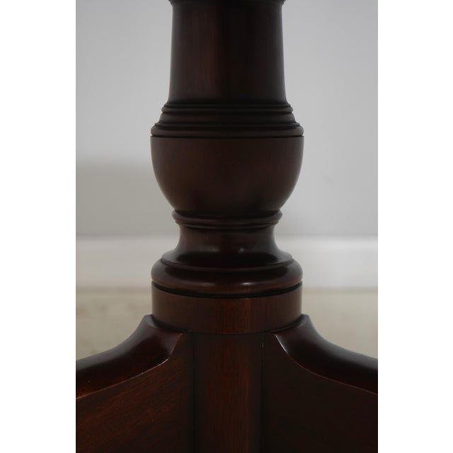 Kittinger Colonial Williamsburg Cw-41 Leather Top Tilt Games Table For Sale In Philadelphia - Image 6 of 18