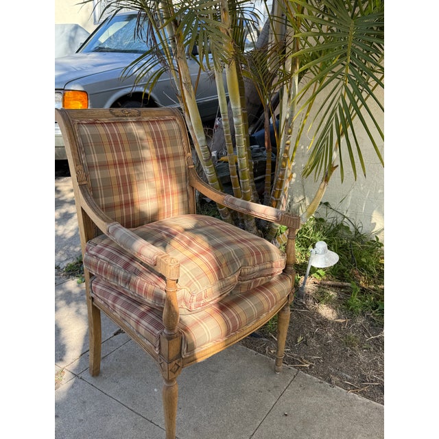 Mid 20th Century Pair of Mid 20th Century of French Directoire Style Arm Chairs For Sale - Image 5 of 12