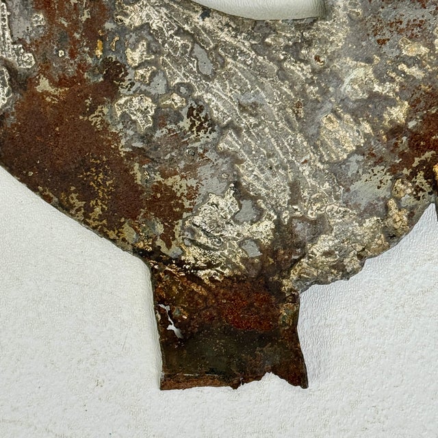 Salvaged Antique 19th Century Rooster Sheet Metal Weathervane Topper For Sale - Image 4 of 6