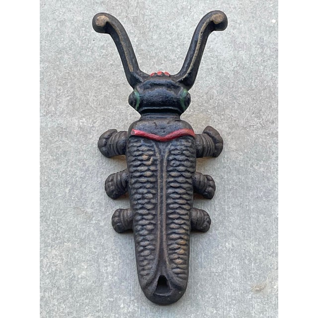 Farmhouse Vintage Cast Iron Beetle Boot Jack For Sale - Image 3 of 12