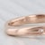 0.43ctw Round Diamond Halo Engagement Ring 14k Rose Gold Size 6.5 Vintage For Sale - Image 4 of 9