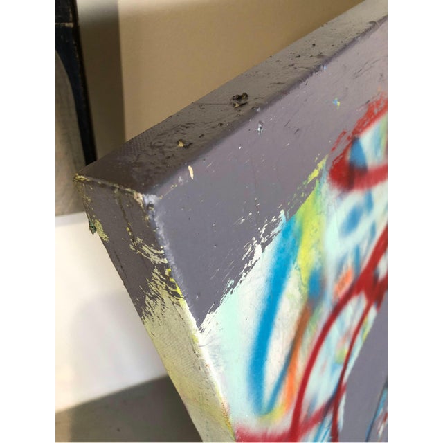 Mirtha Moreno Mirtha Moreno Oil on Canvas Titled “Grayed Out III” For Sale - Image 4 of 5