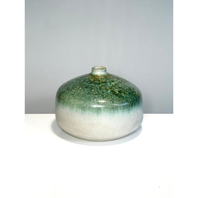 Studio Ceramic Vase with Crystalline Effect Glaze by Elisabeth Grosser, Germany, 1980s For Sale - Image 9 of 16