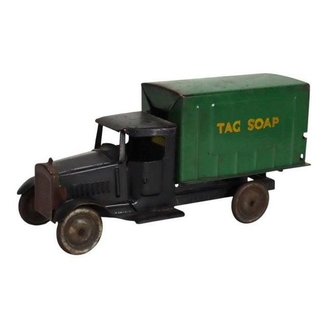 Antique Pressed Steel Werk'sTag Soap Advertising Truck & Soap Bar Cargo C1920 For Sale - Image 6 of 13
