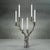 The Stag Head 6-Tier Candleholder In Silver Antique Finish. Description: 14 in x 6 in x 20 in - Material: Alloy Whether...