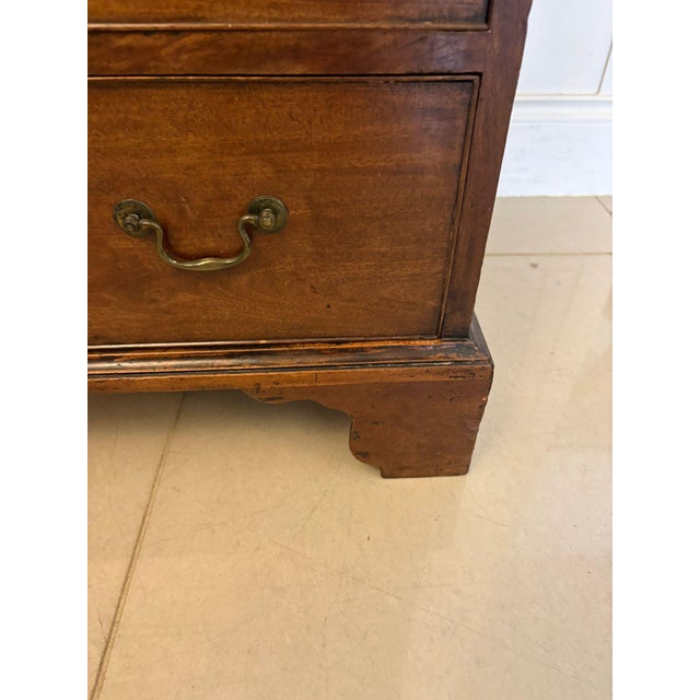 Antique George III Mahogany Chest of Drawers, 1800 For Sale - Image 10 of 11