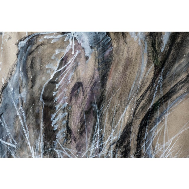 Jean-Pierre Brissart, Centenary Olive Tree 2, 2017. Walnut husks, pigments and inks on paper. 100 x 70 x 3 cm. Artwork...