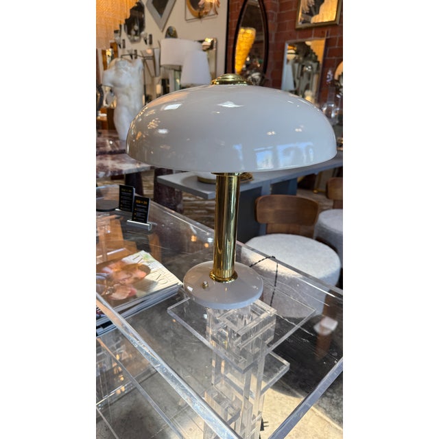 Metal 1940s Model 546 Mushroom Table Lamp by Gio Ponti for Ugo Pollice For Sale - Image 7 of 7