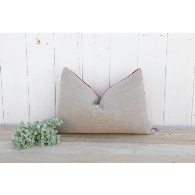 Kashmir Silk Phulkari Pillow For Sale In Los Angeles - Image 6 of 9