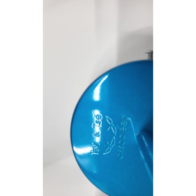 Metal Tsé Tsé Adjustable Wall Lights in French Blue Aluminum, Set of 2 For Sale - Image 7 of 13