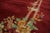 1930s Beautiful Red Color With Deliciated Floral Design Antique Chinese Art Deco Rug For Sale - Image 5 of 9