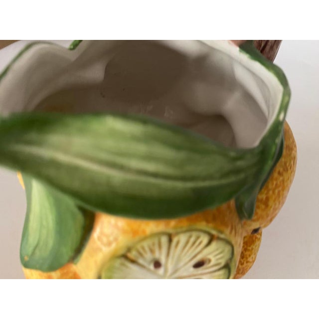 Majolica Ceramic Free Form Fruits Jug or Pitcher, 1960 For Sale - Image 11 of 14