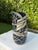 Late 20th Century Contemporary Sculptural Black & White Studio Pottery Ribbon Vessel For Sale - Image 5 of 12