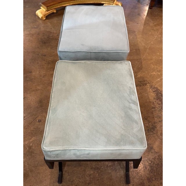 Pair of Jean-Michel Frank Manner Benches For Sale - Image 4 of 6