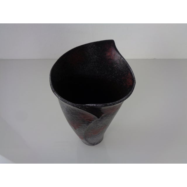 Black T 5 Studio Ceramic Vase from Ruscha, Germany, 1960s For Sale - Image 8 of 18