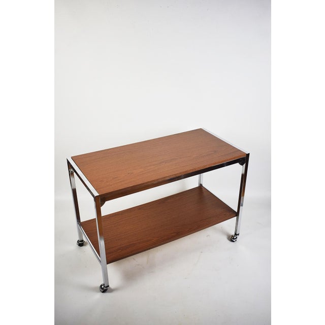 Vintage Mobile Table in Metal, 1970s For Sale - Image 4 of 8