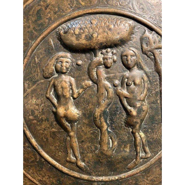 16th Century Embossed Copper Display Plate, Nuremberg For Sale - Image 3 of 8