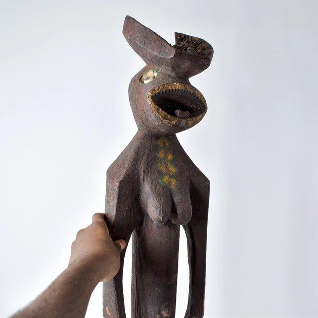 Early 20th Century Mama Mangam Female Fetish Figurine Nigeria For Sale - Image 14 of 17