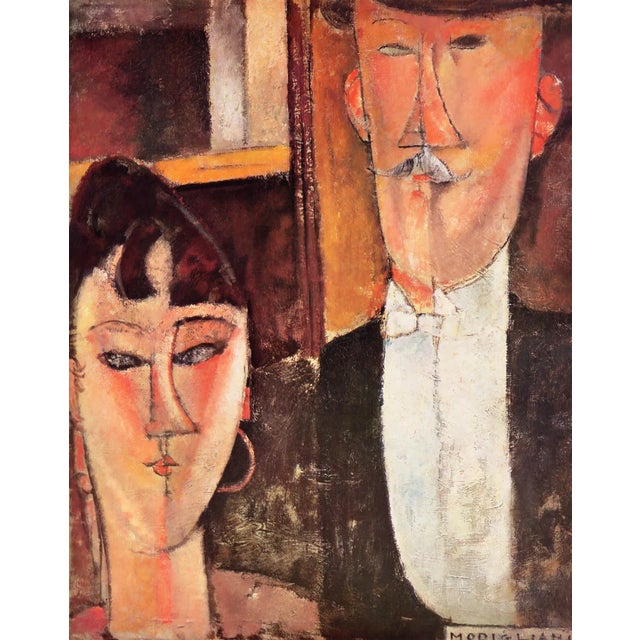 Artist: Amedeo Modigliani Country: Italy Title: Bride and groom Medium: Giclee Marks: Numbered limited edition Printed: On...