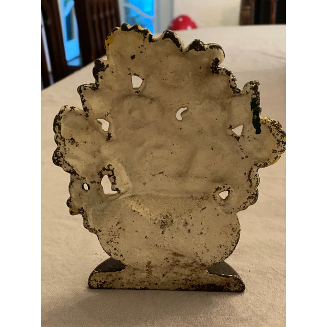 Hubley Manufacturing Company Vintage 1930s Hubley Style Cast Iron Doorstop For Sale - Image 4 of 5