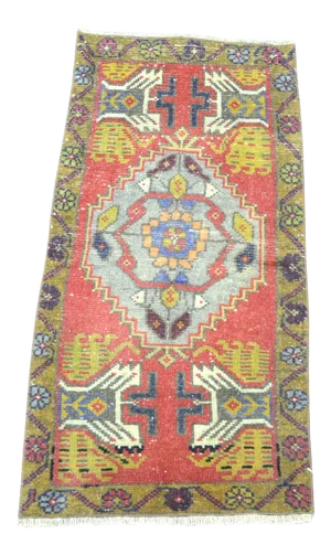 Vintage Multicolor Turkish Rug