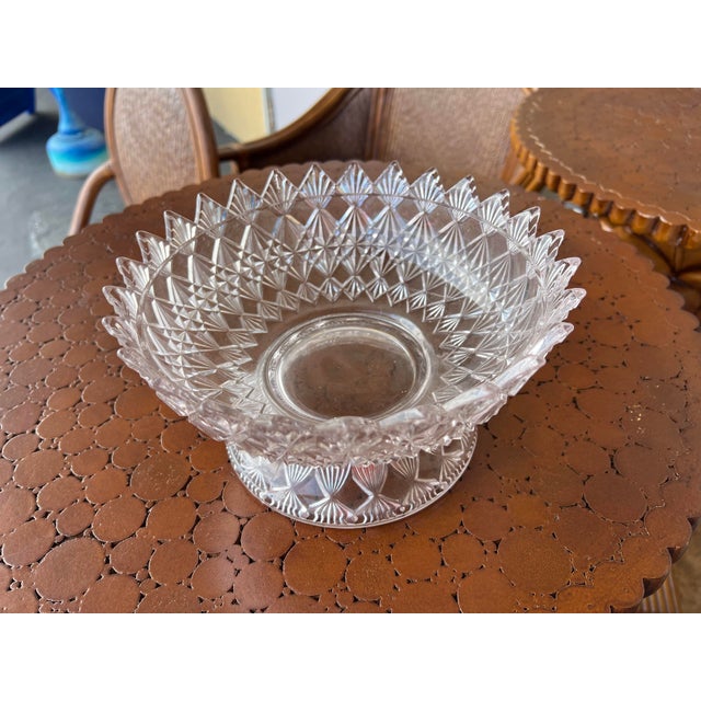 Art Deco Fenton Olde Virgina Glass Bowl For Sale - Image 3 of 5