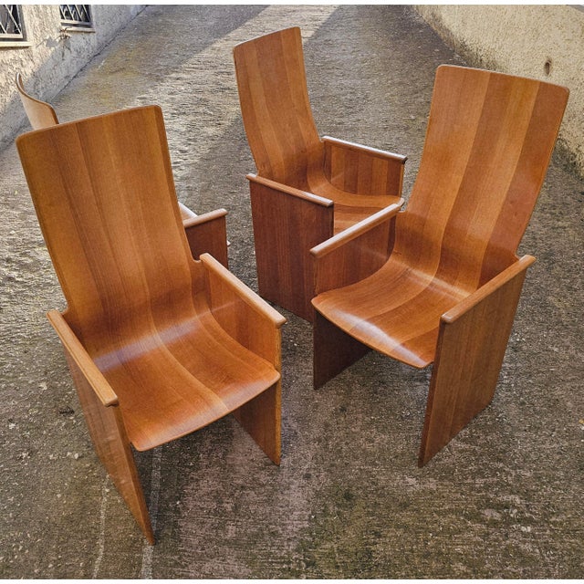 Segesta Chairs by Afra & Tobia Scarpa for Stildomus, 1960s, Set of 4 For Sale - Image 3 of 5