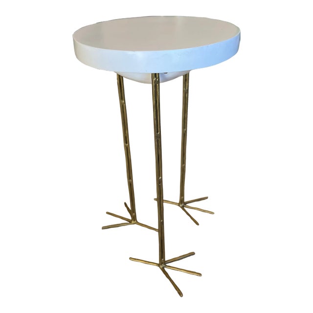 Wooden Top Handcrafted Drink Table For Sale