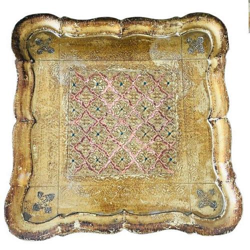 Vintage Florentine Hollywood Regency Gilt Wood Nesting Tables, 1950s, Set of 2 For Sale - Image 9 of 11