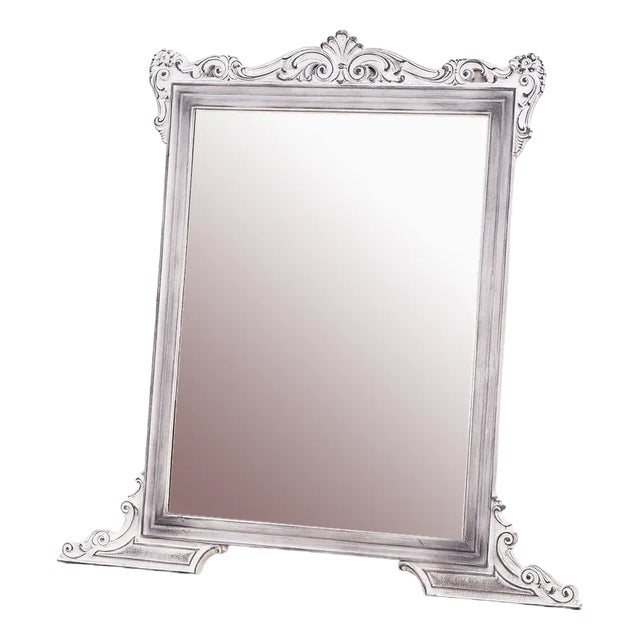 Vintage Distressed Rectangular Mirror For Sale