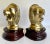 Vintage Brass and Rosewood Lion Bookends For Sale - Image 4 of 13