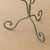 1940s French Painted Iron Scroll Lamp For Sale - Image 10 of 13