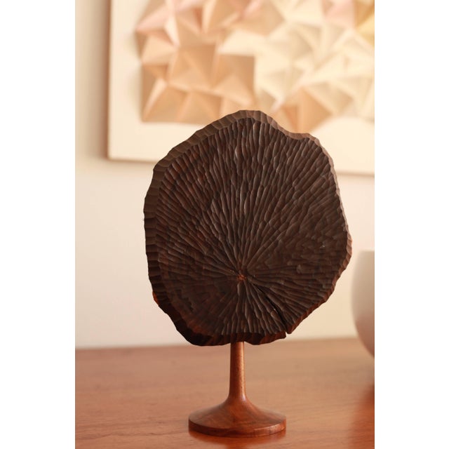 Jerry Glaser Studio Made Carved Walnut Sculpture Chairish