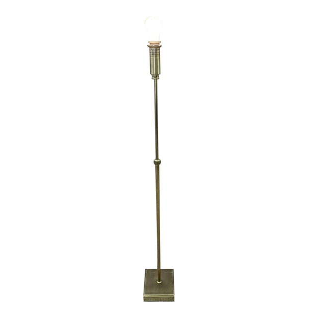 Rh Pyramid Telescoping Floor Lamp Vintage Brass | Adjustable Height | Cast Zinc & Steel For Sale