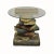 Late 20th Century Vintage Figural Faux Book Form Stacked Round Glass Top Side Table For Sale - Image 12 of 12