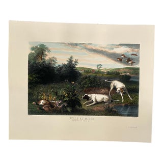 Hunting Dogs of Louis XIV "Folle Et Mitte" Chines De Louis XIV Reproduction Print For Sale