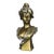 Antique Art Nouveau Gilt Plaster Portrait Bust Sculpture of Woman, C1910 For Sale
