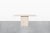 Mid-Century Modern Vintage Italian Postmodern Bullnose Edge Travertine Console Table For Sale - Image 3 of 12