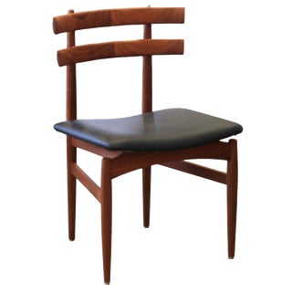 Dining Chairs in Teak and Leather by Poul Hundevad, 1950s For Sale