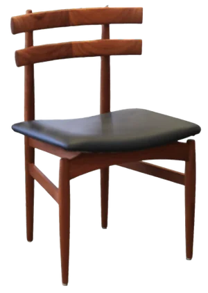 Dining Chairs in Teak and Leather by Poul Hundevad, 1950s