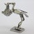 Italian Vintage Italian Handmade Genuine Silver Stork With Newborn Baby Figurine Sculpture Miniature For Sale - Image 3 of 10