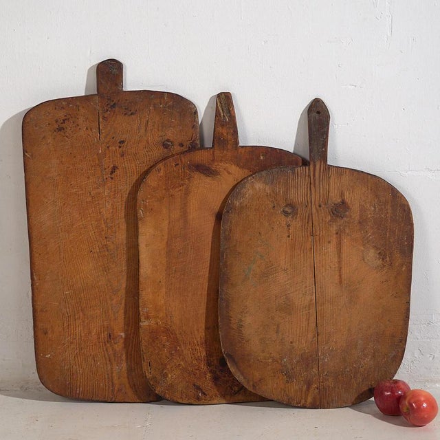 1920s Vintage Cheese Cutting Boards, 1920, Set of 3 For Sale - Image 5 of 7