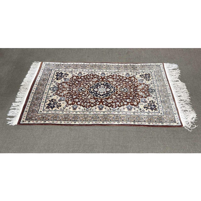 Oriental Handmade Wool Rug For Sale - Image 5 of 9